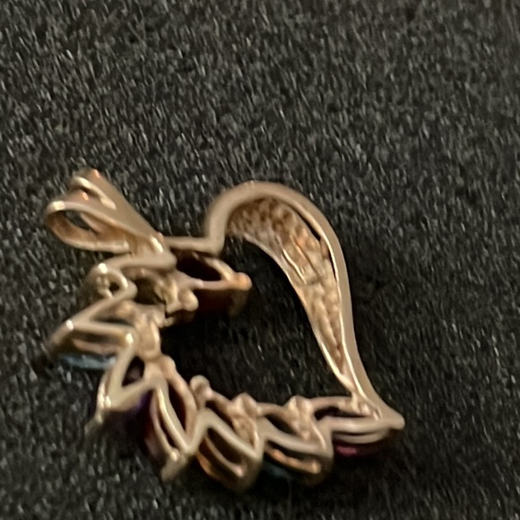 10k multi gem pendant - Picture 3 of 4